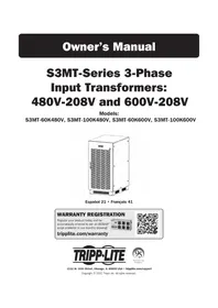 Notice Tripp Lite S3MT-100K480V Alimentation d'énergie non interruptible