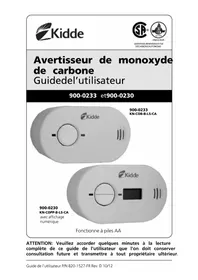 Notice KIDDE 900-0230 Détecteur de gaz