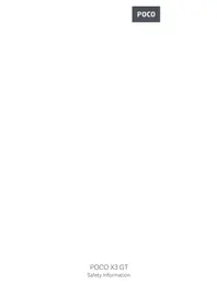 Notice POCO X3 GT Téléphone