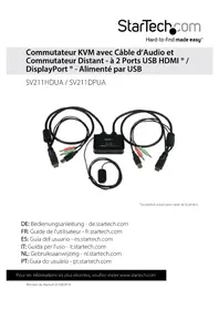 Notice StarTech.com SV211DPUA Commutateur