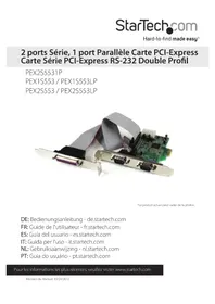 Notice StarTech.com PEX1S553 Carte réseau / adaptateur