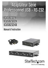 Notice StarTech.com ICUSB2324X Interface