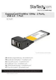 Notice StarTech.com EC1U2F Carte son