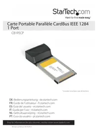 Notice StarTech.com CB1PECP Carte réseau / adaptateur