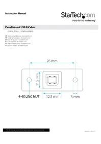 Notice StarTech.com USBPNLBFBM3 Câble pour ordinateur et périphérique