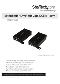 Notice StarTech.com ST121SHD30 Extension audio/video