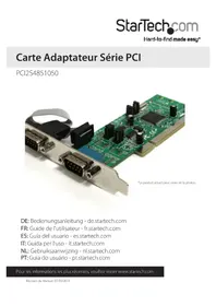 Notice StarTech.com PCI2S4851050 Carte PCI