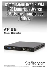 Notice StarTech.com SV841DUSBI Commutateur