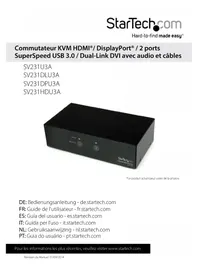 Notice StarTech.com SV431U3A Commutateur