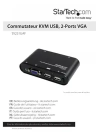Notice StarTech.com SV231UAF Commutateur