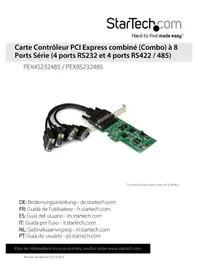 Notice StarTech.com PEX8S232485 Carte réseau / adaptateur