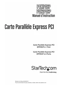 Notice StarTech.com PEX2PECP Non catégorisé