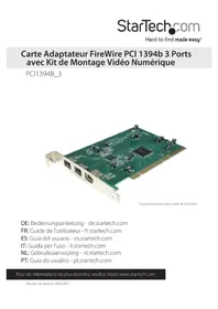Notice StarTech.com PCI1394B_3 Non catégorisé