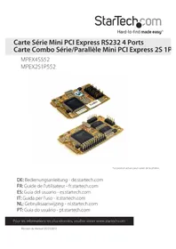 Notice StarTech.com MPEX4S552 Carte réseau / adaptateur