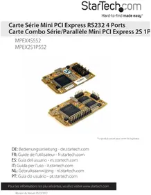 Notice StarTech.com MPEX2S1P552 Non catégorisé