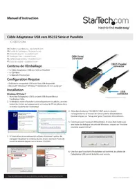 Notice StarTech.com ICUSB2321284 Interface