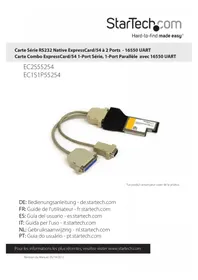Notice StarTech.com EC2S55254 Non catégorisé
