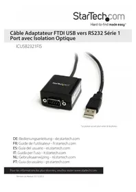 Notice StarTech.com ICUSB2321FIS Câble pour ordinateur et périphérique