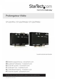 Notice StarTech.com ST122UTPAEU Extension audio/video