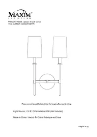 Notice Maxim UPTOWN 32392OFSBRPN Éclairage
