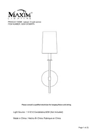 Notice Maxim UPTOWN 32391OFSBRPN Éclairage