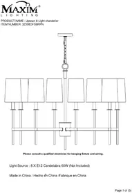 Notice Maxim UPTOWN 32398OFSBRPN Lampe