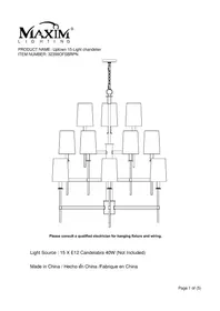 Notice Maxim UPTOWN 32399OFSBRPN Lampe