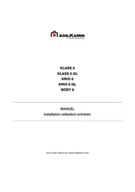 Notice EDILKAMIN KLASS 6 GL Cuisinière