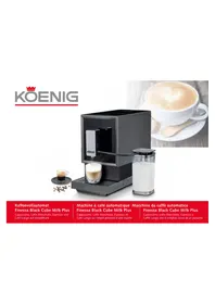 Notice KOENIG FINESSA BLACK CUBE MILK PLUS Machine à café