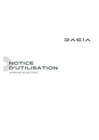 Notice DACIA SPRING Voiture