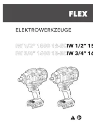 Notice Flex IW 3/4" 1600 18-EC Perceuse