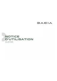 Notice DACIA NOUVEAU DUSTER Voiture