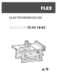Notice Flex TS 92 18-EC Scie