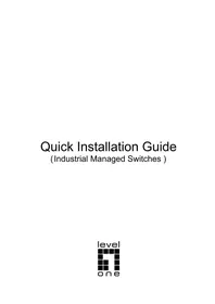 Notice LEVELONE IGU-1071 Commutateur