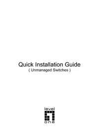 Notice LEVELONE GEU-0525 Commutateur