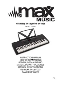 Notice MAX RHAPSODY54 Instrument de musique