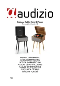Notice Audizio FREMONT Platine disque