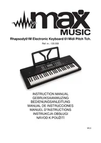 Notice MAX RHAPSODY61P Instrument de musique