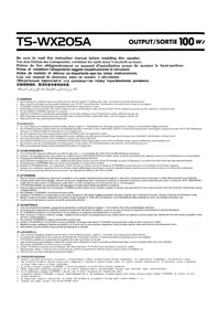Notice PIONEER TS-WX205A Non catégorisé