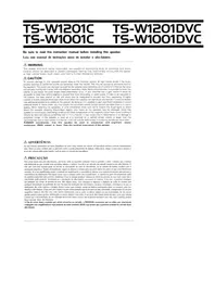 Notice PIONEER TS-W1201C Non catégorisé