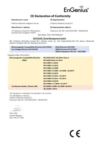 Notice ENGENIUS ECS1552P Commutateur