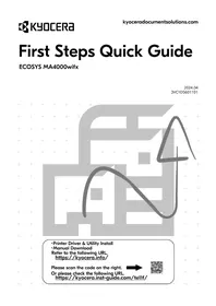 Notice KYOCERA ECOSYS MA4000WIFX Imprimante