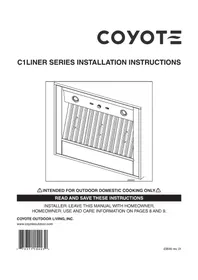 Notice COYOTE C1LINER Hotte