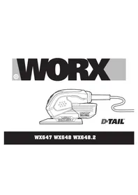 Notice WORX WX648.2 Ponceuse