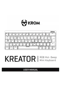 Notice Krom KREATOR Clavier