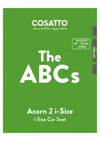 Notice COSATTO ACORN 2 I-SIZE Siège de voiture