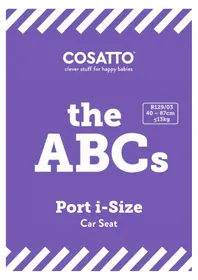 Notice COSATTO PORT I-SIZE Siège de voiture