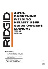 Notice RIDGID RADF-RID Machine de soudure