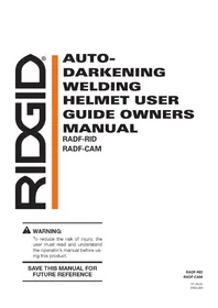 Notice RIDGID RADF-CAM Machine de soudure