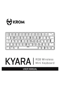 Notice Krom KYARA Clavier